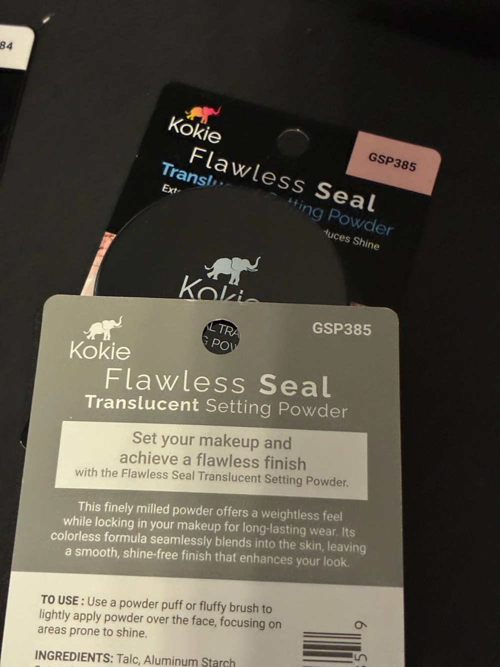 Kokie Flawless Seal setting powder bundle